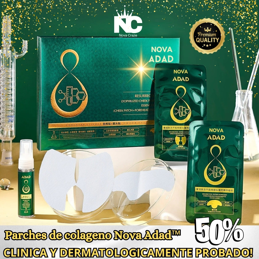 SET 8 PARCHES COLAGENO SOLUBLE  NOVA ADAD™ (EL ORIGINAL) +SPRAY VITAMINA C GRATIS!