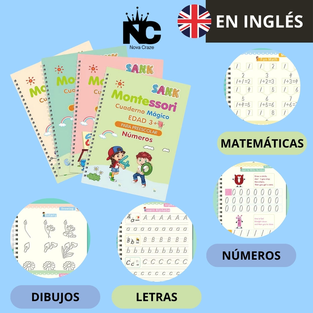 NIÑOS/AS UN 90% MÁS EXITOSOS CON LOS CUADERNOS Nova Book™